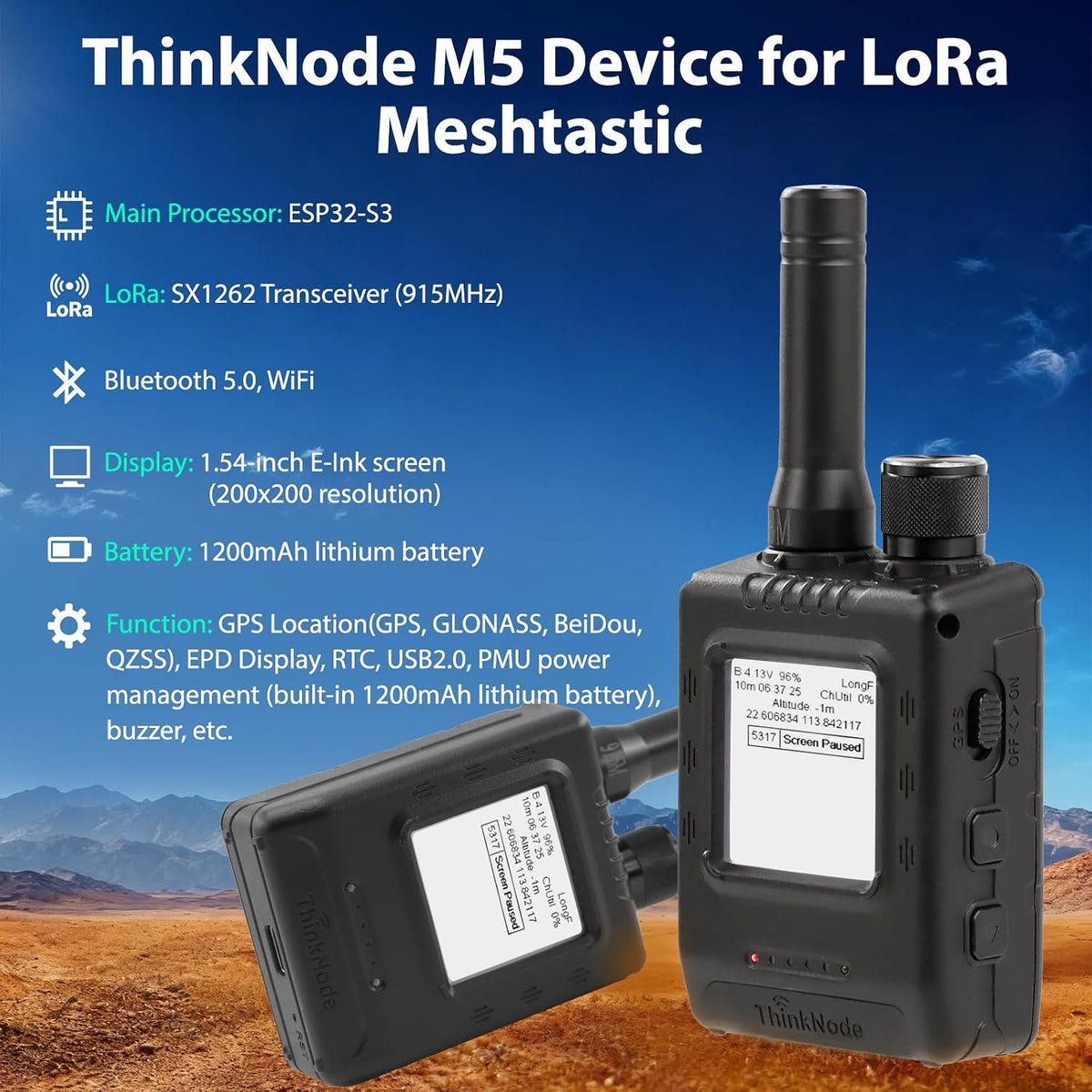 RELIO M5 – Terminal LoRa ThinkNode
